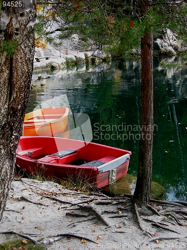 Image of boats on a lake