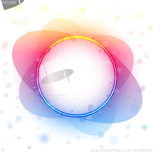 Image of Rainbow Circle Border Transparency Effect.