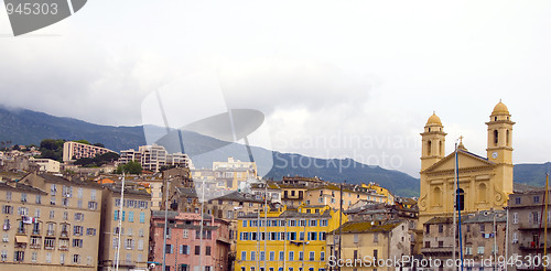 Image of medieval ancient architecture Bastia Corsica France