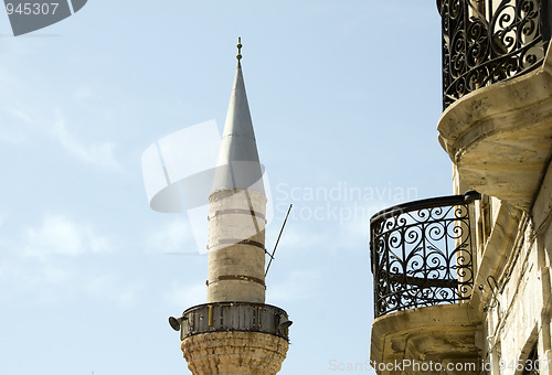 Image of mosque minaret in Limasol Cyprus