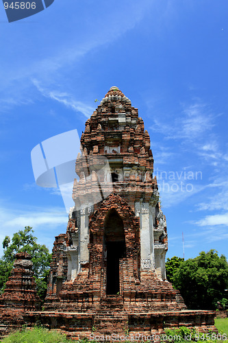 Image of Wat Phasrirattanamahathat in Lopburi of Thailand