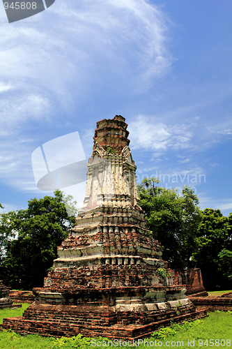 Image of Wat Phasrirattanamahathat in Lopburi of Thailand