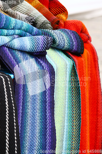 Image of colorful scarves 