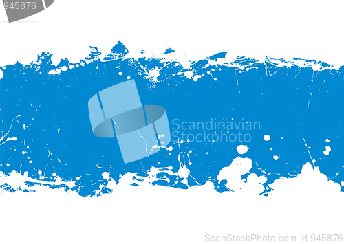 Image of blue ink splat banner