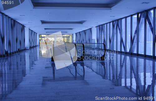 Image of blue corridor