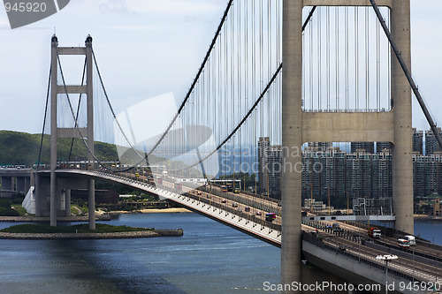 Image of Tsing Ma Bridge in Hong Kong 