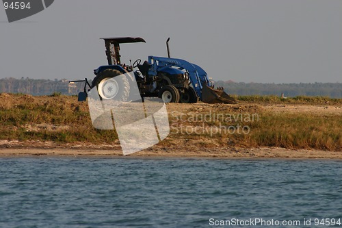 Image of Tractor on Beach