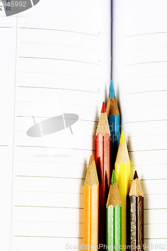 Image of Color pencil and agenda