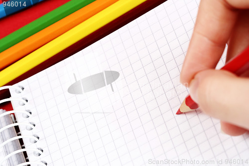 Image of Pencil and agenda