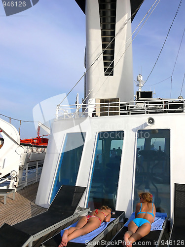 Image of On board of an cruse ship.