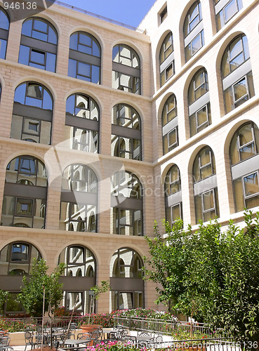 Image of Hotel backyard.