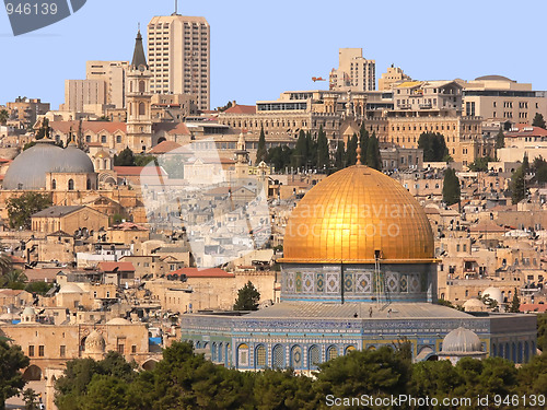 Image of Golden Dom in Jerusalem.