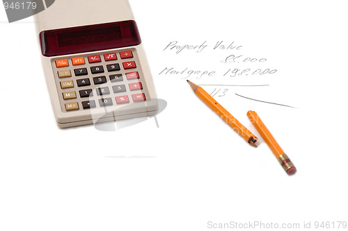 Image of upside down mortgage calculator