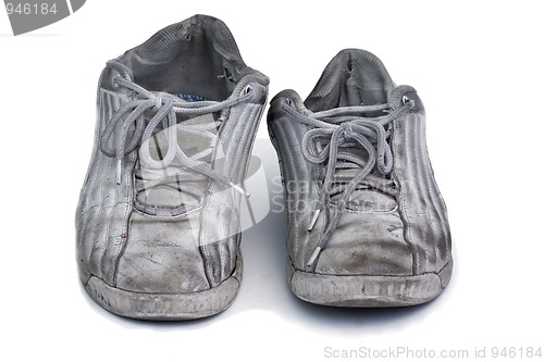 Image of worn sneakers