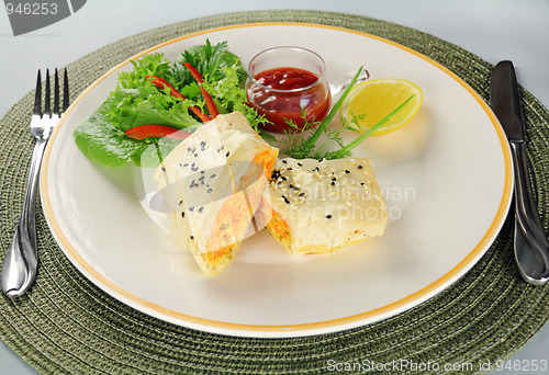 Image of Feta Filo Rolls