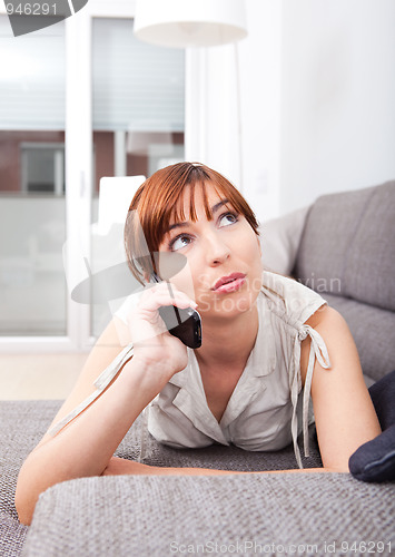 Image of Talking on phone