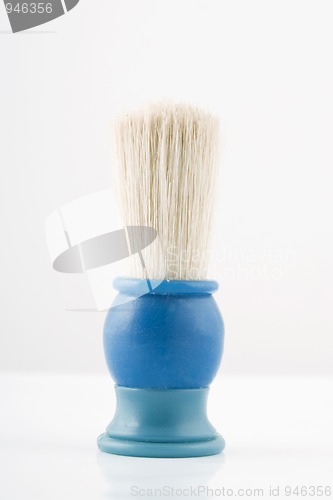 Image of blue shaving brush