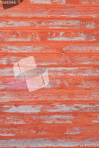 Image of red striped wooden with grunge paint