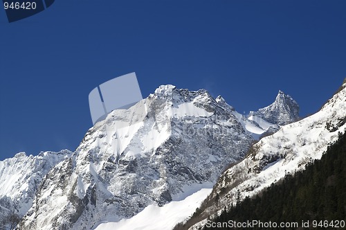 Image of Mountain peak. Caucasus.