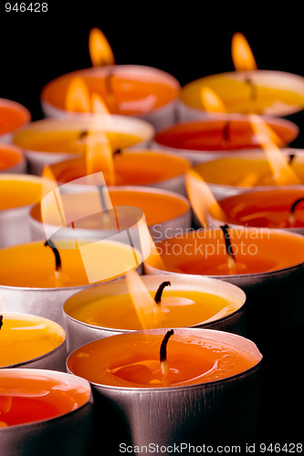 Image of  flaming candles