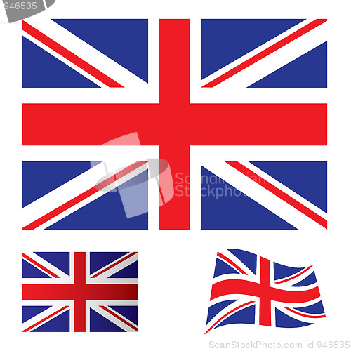 Image of United kingdom flag set