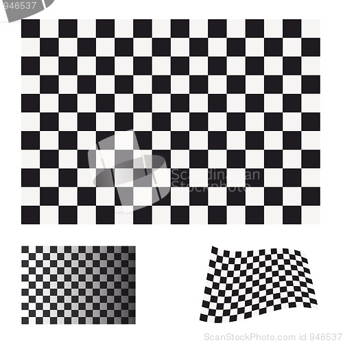 Image of checkered flag set