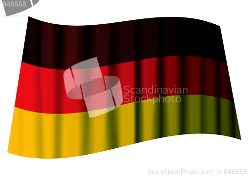 Image of german flag ripple