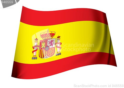 Image of spanish coat of arms flag