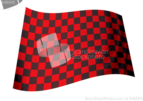 Image of red checkered flag