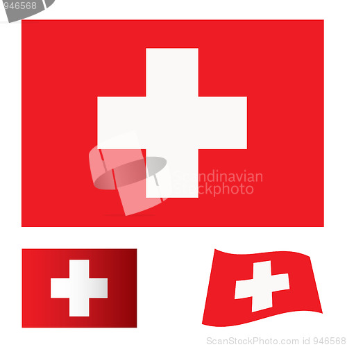 Image of switzerland flag set