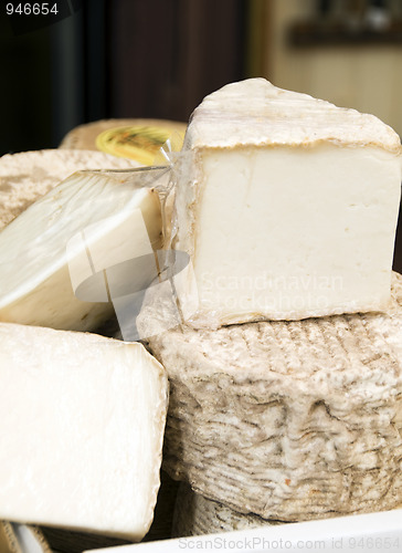 Image of cheese shop display in bastia corsica france