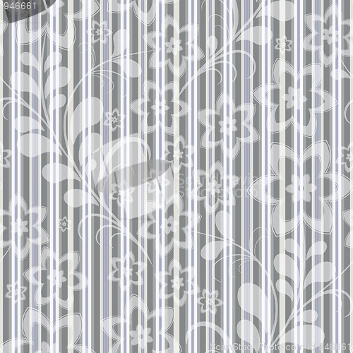 Image of Seamless grey-blue striped pattern