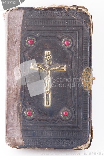 Image of Holy Scripture with crucifix on cover