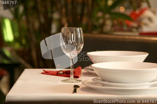 Image of restaurant table