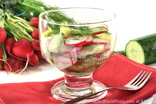 Image of Radish-cucumber salad