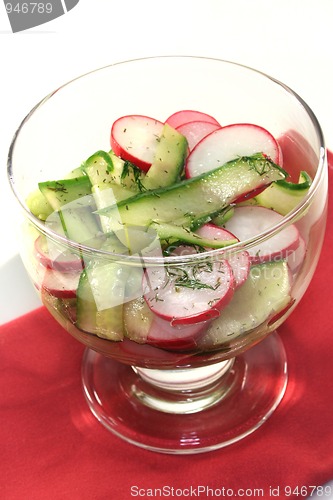 Image of Radish-cucumber salad