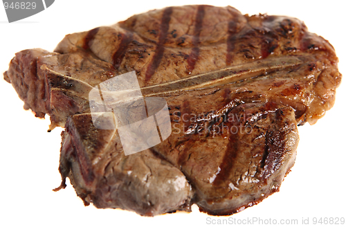 Image of Porterhouse steak side view