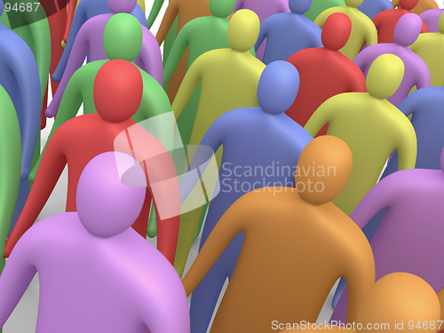 Image of Multicolor People #3