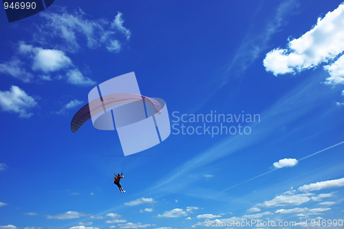 Image of Paraglider in the sky