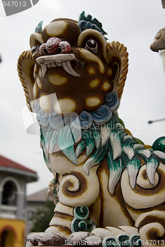 Image of Chinese Sculpture Lion  in Bang Pa-in Palace