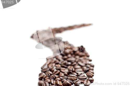 Image of cofee beans road