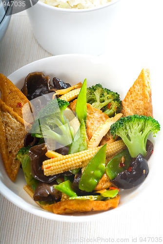 Image of tofu beancurd and vegetables