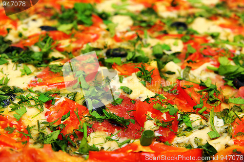 Image of pizza close-up