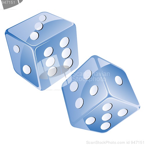 Image of Blue dices