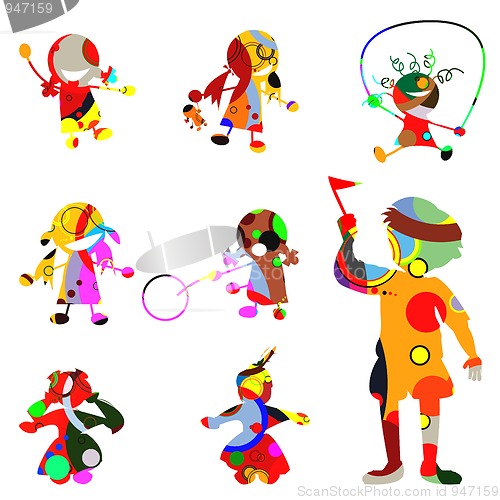 Image of Chidren silhouettes