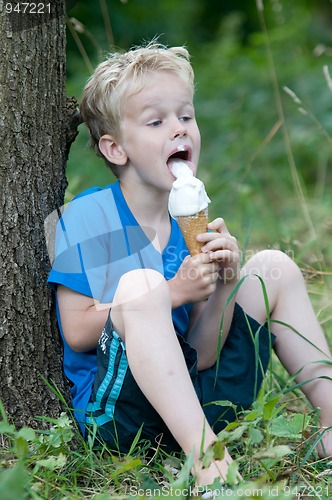 Image of Enjoying an icecream