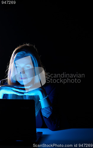 Image of Working late