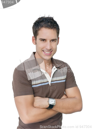 Image of Isolated smiling man