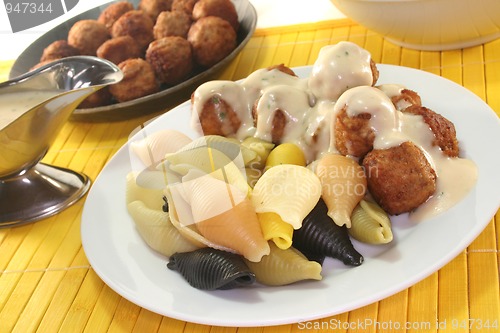 Image of Koettbullar with noodles