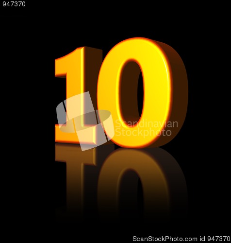 Image of number ten
